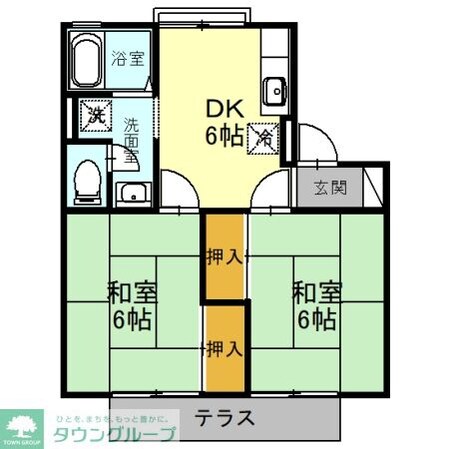 タウンコート(鶴ヶ島)の物件間取画像